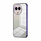 For Realme 11 / Narzo 60 Transparent Plating Fine Hole Phone Case(Purple) - 1