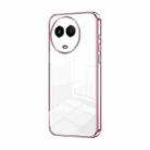 For Realme 11 / Narzo 60 Transparent Plating Fine Hole Phone Case(Pink) - 1