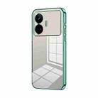 For Realme GT Neo 5 SE Transparent Plating Fine Hole Phone Case(Green) - 1