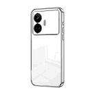 For Realme GT Neo 5 SE Transparent Plating Fine Hole Phone Case(Silver) - 1