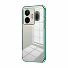 For Realme GT Neo 5 / GT3 Transparent Plating Fine Hole Phone Case(Green) - 1