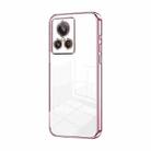 For Realme GT2 Explorer Master Transparent Plating Fine Hole Phone Case(Pink) - 1
