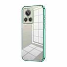 For Realme GT2 Explorer Master Transparent Plating Fine Hole Phone Case(Green) - 1