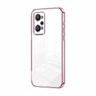 For Realme GT Neo2 / GT2 Transparent Plating Fine Hole Phone Case(Pink) - 1