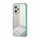 For Realme 9 Pro / Q5 Transparent Plating Fine Hole Phone Case(Green) - 1