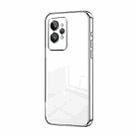 For Realme GT2 Pro Transparent Plating Fine Hole Phone Case(Silver) - 1