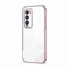 For Realme GT Explorer Master Transparent Plating Fine Hole Phone Case(Pink) - 1