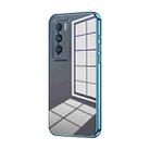 For Realme GT Explorer Master Transparent Plating Fine Hole Phone Case(Blue) - 1