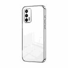 For Realme GT 5G / Q3 Pro 5G Transparent Plating Fine Hole Phone Case(Silver) - 1