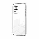 For Realme V13 5G / Q3i 5G Transparent Plating Fine Hole Phone Case(Silver) - 1