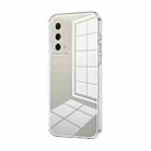 For Realme X7 Pro Ultra Transparent Plating Fine Hole Phone Case(Transparent) - 1