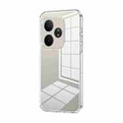 For Realme GT Neo6 SE Transparent Plating Fine Hole Phone Case(Transparent) - 1