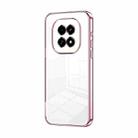 For Realme V60 Transparent Plating Fine Hole Phone Case(Pink) - 1