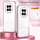 For Realme V60 Transparent Plating Fine Hole Phone Case(Pink) - 2