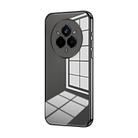 For Realme 14 Pro Transparent Plating Fine Hole Phone Case(Black) - 1