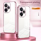 For Realme Neo7 Transparent Plating Fine Hole Phone Case(Black) - 2