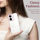 For Realme Neo7 SE Transparent Plating Fine Hole Phone Case(Silver) - 3