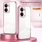 For Realme Neo7x Transparent Plating Fine Hole Phone Case(Silver) - 2
