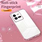 For vivo iQOO 10 Pro Transparent Plating Fine Hole Phone Case(Gold) - 4