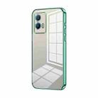 For vivo iQOO U5 Transparent Plating Fine Hole Phone Case(Green) - 1