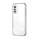 For vivo iQOO Neo3 5G / Z1 / Neo5 Lite Transparent Plating Fine Hole Phone Case(Silver) - 1