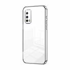 For vivo iQOO Z1X Transparent Plating Fine Hole Phone Case(Silver) - 1