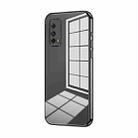 For vivo iQOO Z1X Transparent Plating Fine Hole Phone Case(Black) - 1