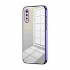 For vivo iQOO Neo Transparent Plating Fine Hole Phone Case(Purple) - 1