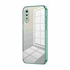 For vivo iQOO Neo Transparent Plating Fine Hole Phone Case(Green) - 1