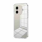 For vivo iQOO Z9 Transparent Plating Fine Hole Phone Case(Transparent) - 1