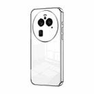 For OPPO Find X6 Pro Transparent Plating Fine Hole Phone Case(Silver) - 1