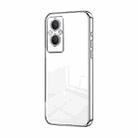 For OPPO Reno7 Z 5G / F21 Pro 5G Transparent Plating Fine Hole Phone Case(Silver) - 1