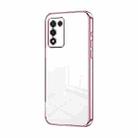 For OPPO K9s / K10 Energy Transparent Plating Fine Hole Phone Case(Pink) - 1