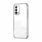For OPPO K9 Transparent Plating Fine Hole Phone Case(Silver) - 1