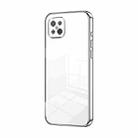 For OPPO A92s / Reno4 Z 5G Transparent Plating Fine Hole Phone Case(Silver) - 1