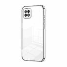 For OPPO A72 5G / A73 5G Transparent Plating Fine Hole Phone Case(Silver) - 1