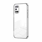 For OPPO A52 / A72 / A92 Transparent Plating Fine Hole Phone Case(Silver) - 1