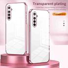 For OPPO K5 / Realme XT/XT 730G Transparent Plating Fine Hole Phone Case(Pink) - 2
