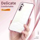 For OPPO K5 / Realme XT/XT 730G Transparent Plating Fine Hole Phone Case(Pink) - 5