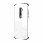 For OPPO Reno2 Transparent Plating Fine Hole Phone Case(Silver) - 1