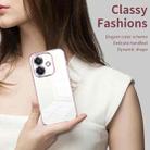 For OPPO A3x Global Transparent Plating Fine Hole Phone Case(Gold) - 3