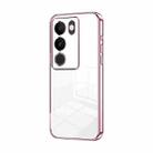 For vivo S17 / S17 Pro / S17t / V29 Transparent Plating Fine Hole Phone Case(Pink) - 1