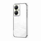 For vivo Y35M+ / Y35+ / Y27 4G Transparent Plating Fine Hole Phone Case(Silver) - 1