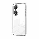 For vivo Y100 / Y100A Transparent Plating Fine Hole Phone Case(Silver) - 1