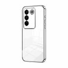 For vivo S16 Pro / S16 / V27 / V27 Pro Transparent Plating Fine Hole Phone Case(Silver) - 1