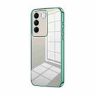 For vivo S16e / V27e Transparent Plating Fine Hole Phone Case(Green) - 1