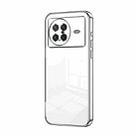 For vivo X Note Transparent Plating Fine Hole Phone Case(Silver) - 1