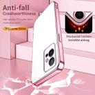 For vivo T1 5G Transparent Plating Fine Hole Phone Case(Pink) - 6