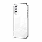 For vivo Y20 / Y20i / Y20s / iQOO U1x Transparent Plating Fine Hole Phone Case(Silver) - 1