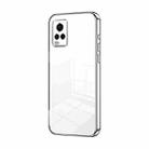 For vivo S7 / V20 Pro Transparent Plating Fine Hole Phone Case(Silver) - 1